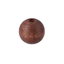 Träpärla 8 mm, brun