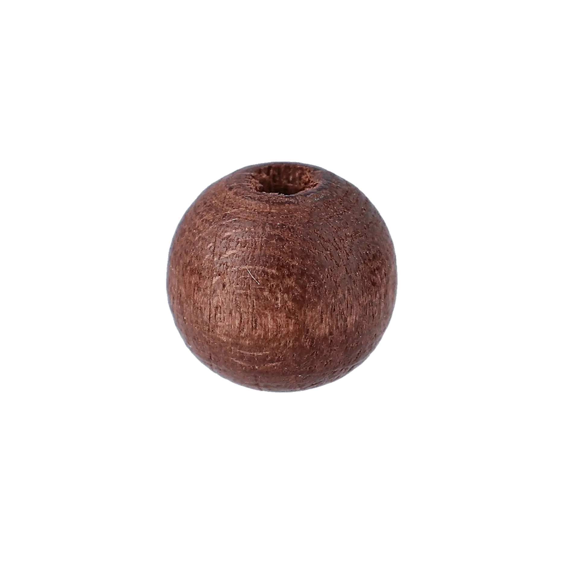 Träpärla 8 mm, brun