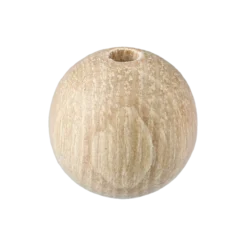 Träpärla 12 mm, natur