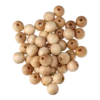 Träpärla 8 mm, natur