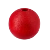 Träpärla 12 mm, röd
