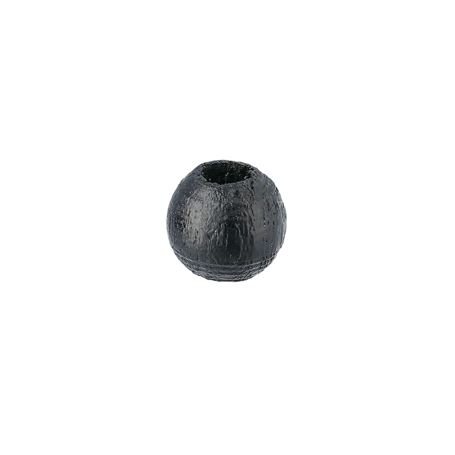 Träpärla 5 mm, svart