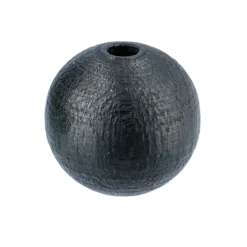 Träpärla 12 mm, svart