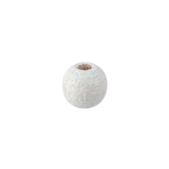 Träpärla 5 mm, vit