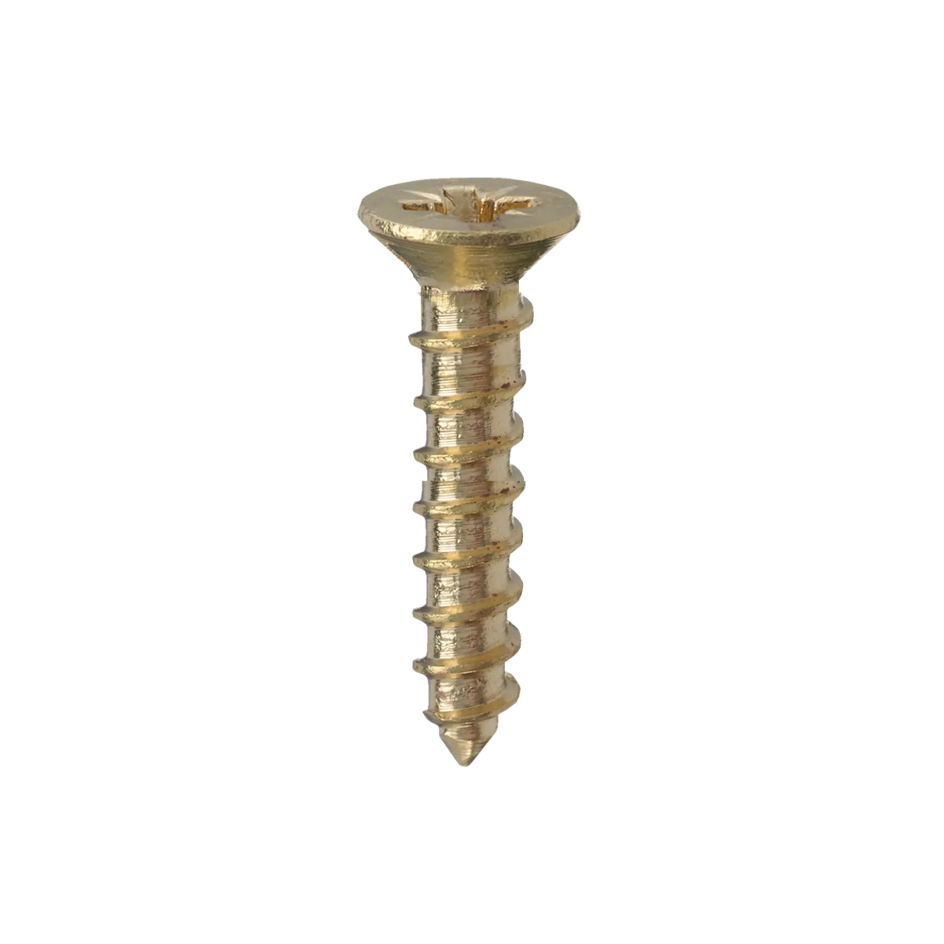 Träskruv mässing TFX, 12x3 mm