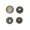 Tryckknappar 12 mm 50 st, antik mässing