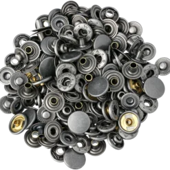 Tryckknappar 15 mm 50 st, antiksilver