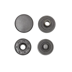 Tryckknappar 12 mm 50 st, svartoxiderad