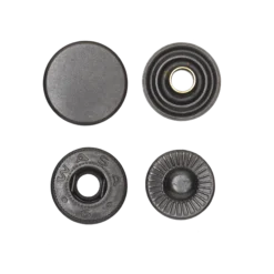 Tryckknappar 15 mm 50 st, svartoxiderad