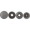 Tryckknappar 15 mm, svartoxiderad