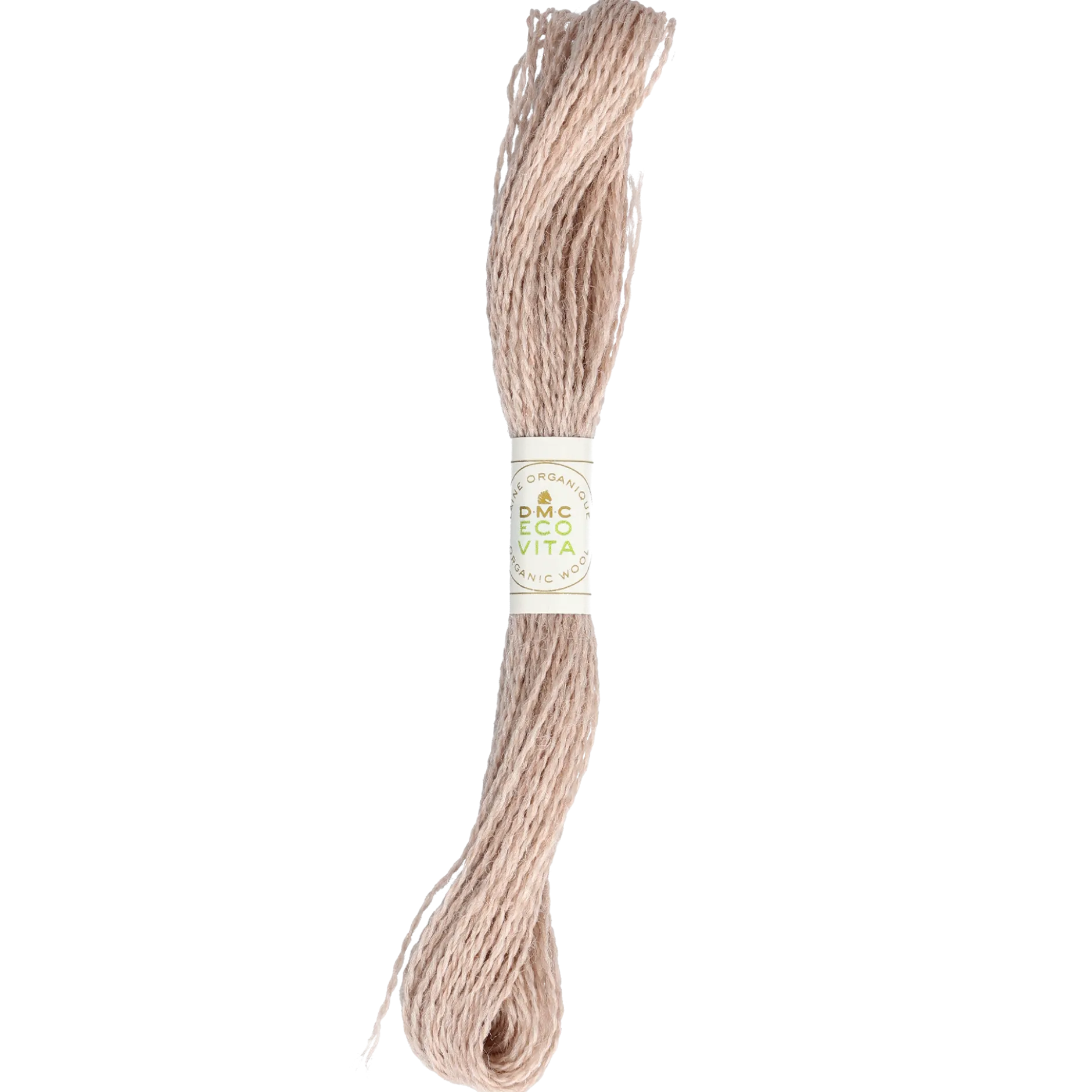 Ullbroderigarn Eco Vita, ljus beige