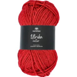 Ulrika natur, ullgarn, ruby