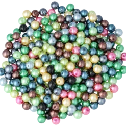 Vaxade glaspärlor 8 mm