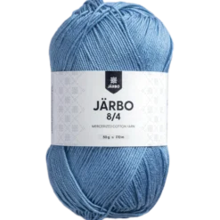 Virkgarn 8/4, jeansblå