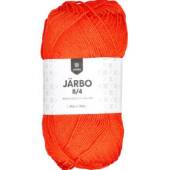 Virkgarn 8/4, ljusröd