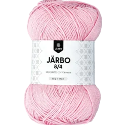 Virkgarn 8/4, ljusrosa