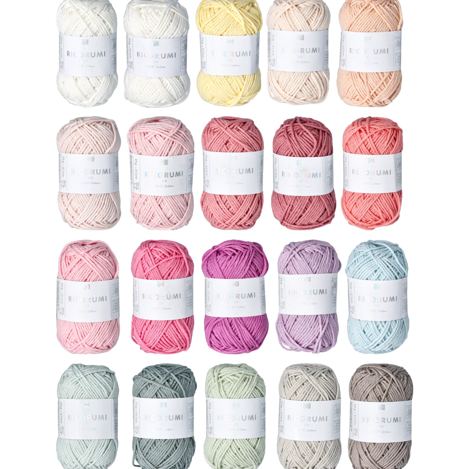 Virkgarn Pastell