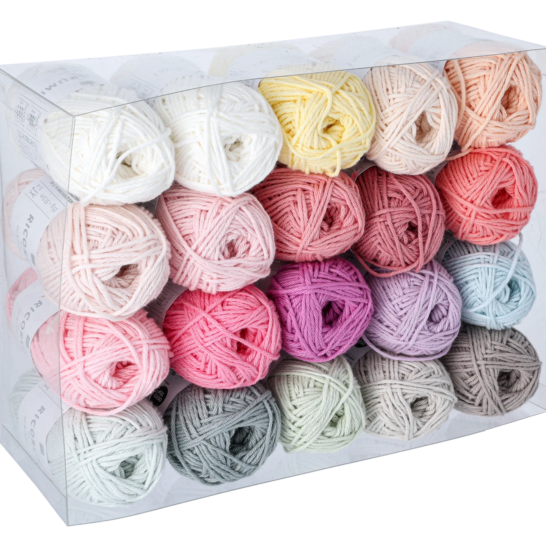 Virkgarn Pastell