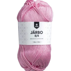 Virkgarn 8/4, rosa