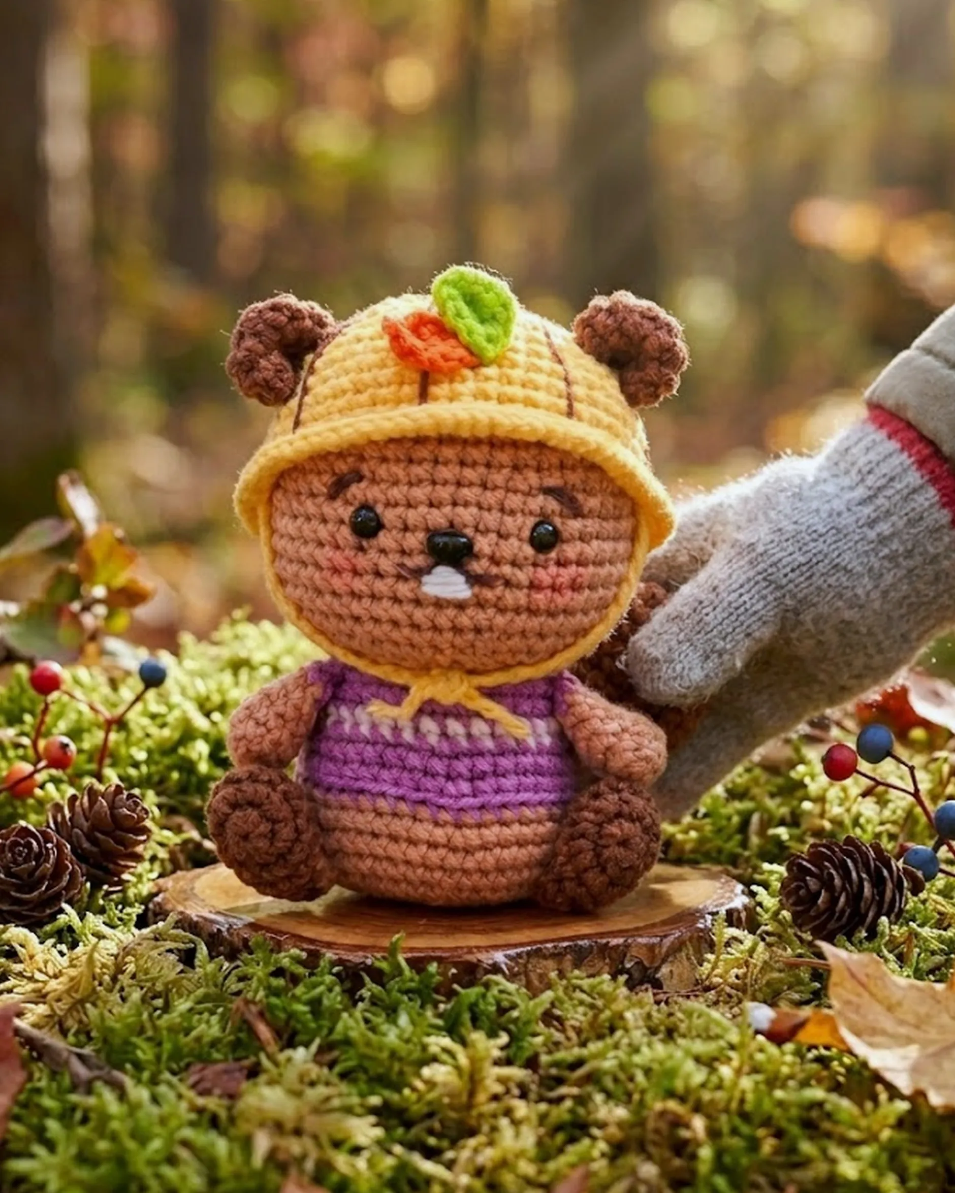 Virkkit Amigurumi, Bäver