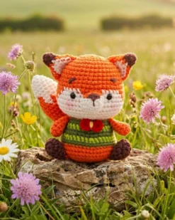 Virkkit Amigurumi, räv