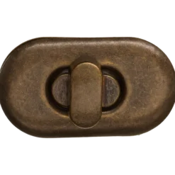 Vridlås 37x20 mm, antik mässing