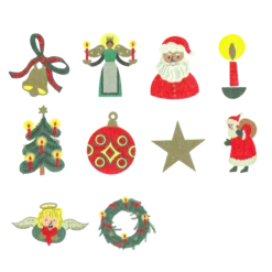 Washi stickers jul, Figurer