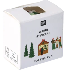 Washi stickers jul, Marknad